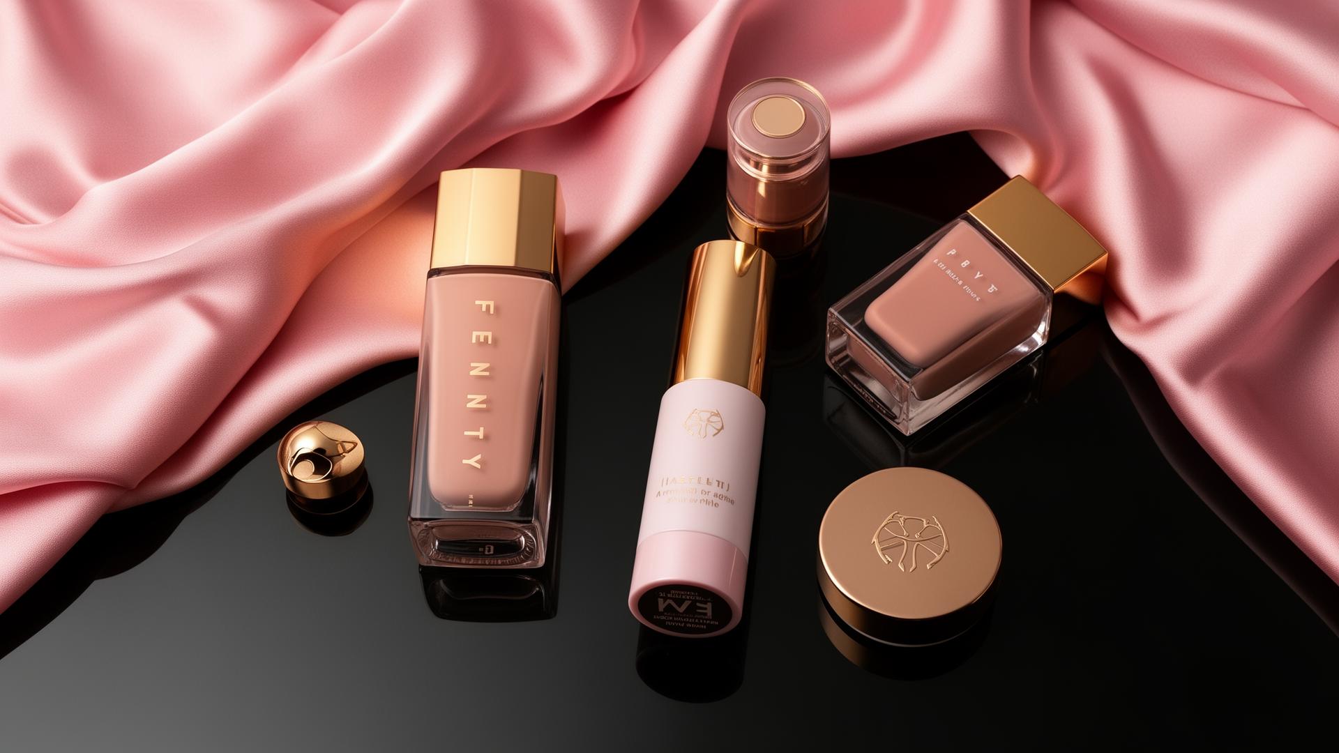 Luxury beauty flat lay